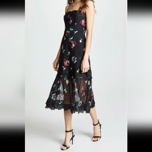 BB DAKOTA floral embroidered dress